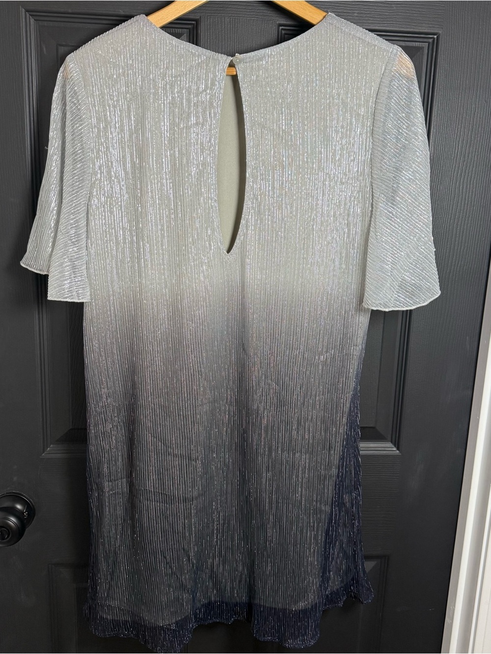 Show Me Your Mumu Silver to Navy Ombre Mini Dress - Picture 6 of 9
